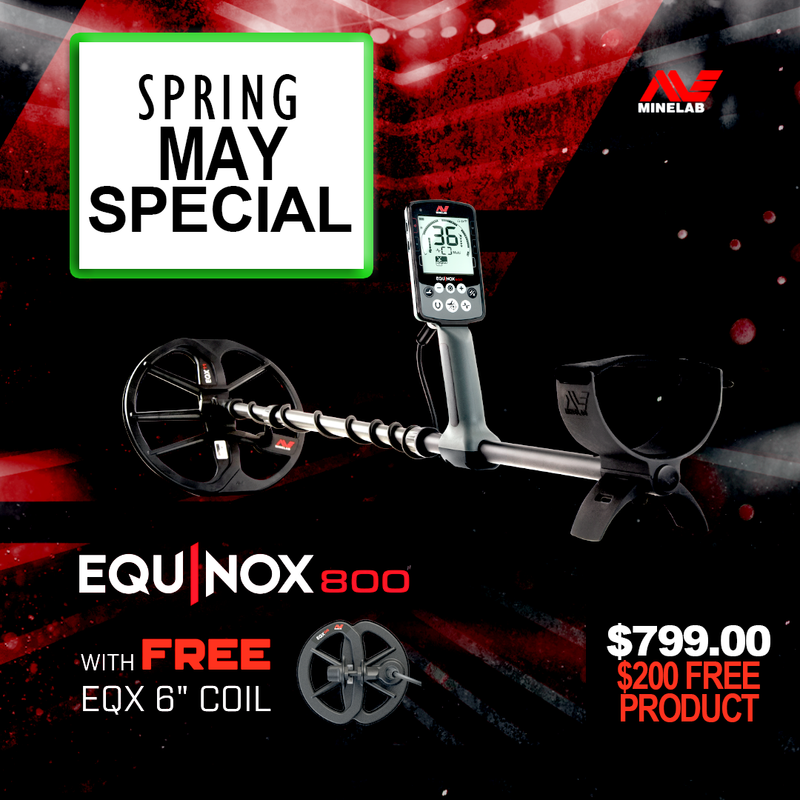 Minelab Equinox 800 + FREE 6" Coil May Special