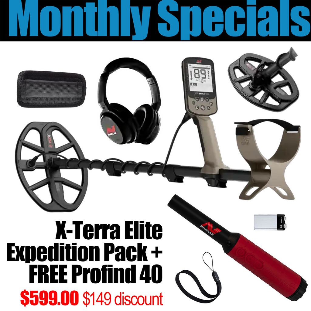 Minelab X-Terra X-TERRA EXPEDITION PACK Metal Detector + FREE Pro-Find 40