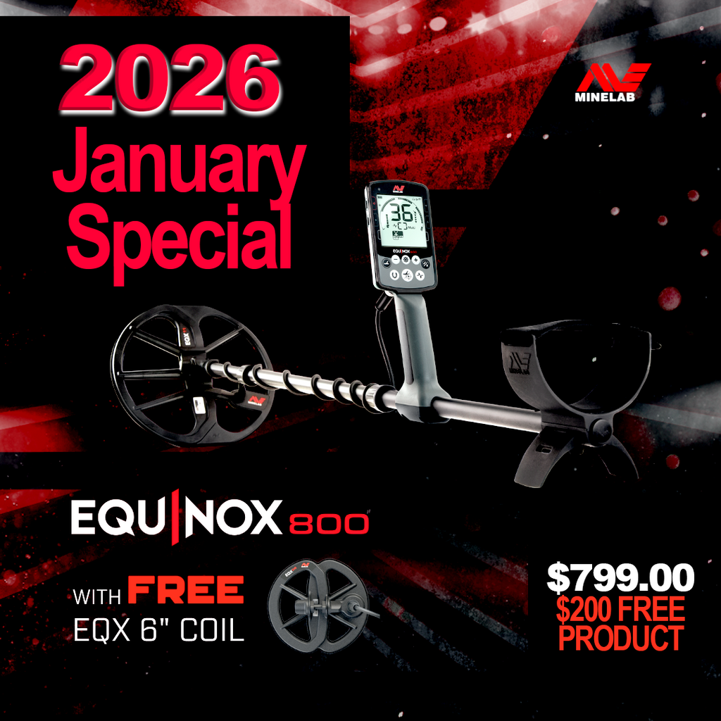 Minelab Equinox 800 + FREE 6" Coil Winter 2026 Special