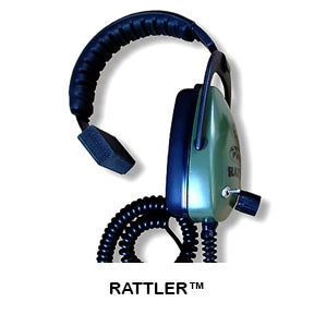 DetectorPro Gray Ghost Rattler Headphones for Garrett AT Series NEW/UNUSED