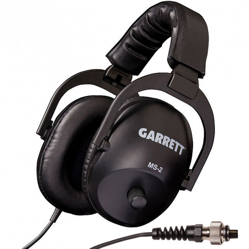 Garrett MS-2 Headphones with Watertight AT Connector