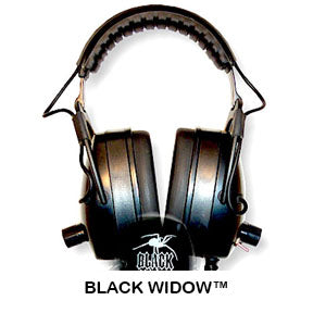 DetectorPro Gray Ghost Black Widow Headphones