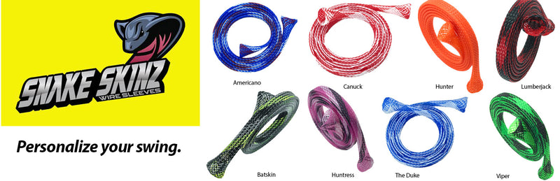 Snake Skinz Custom Coil Wire Sleeves for the Minelab Equinox series and Nokta Simples and Legend Series.