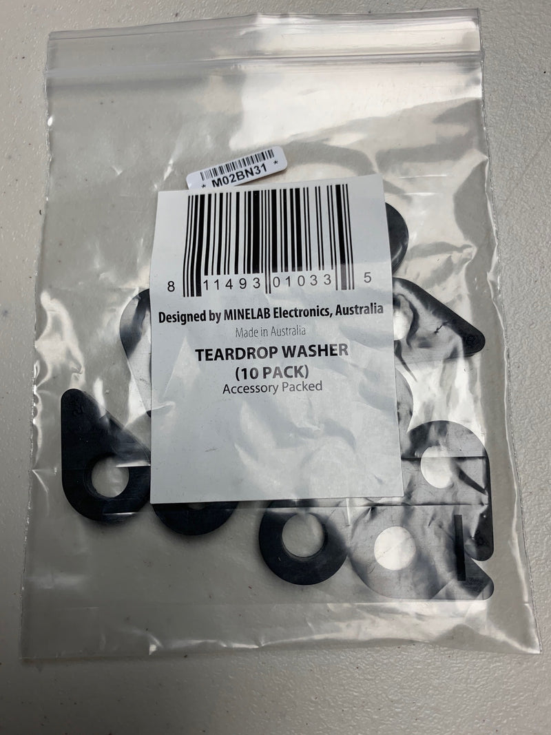Minelab Tear Drop Washers for Equinox / Excalibur Metal Detectors-10 Piece Bag